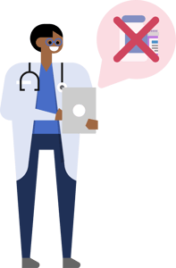 Doctor deprescribing medication