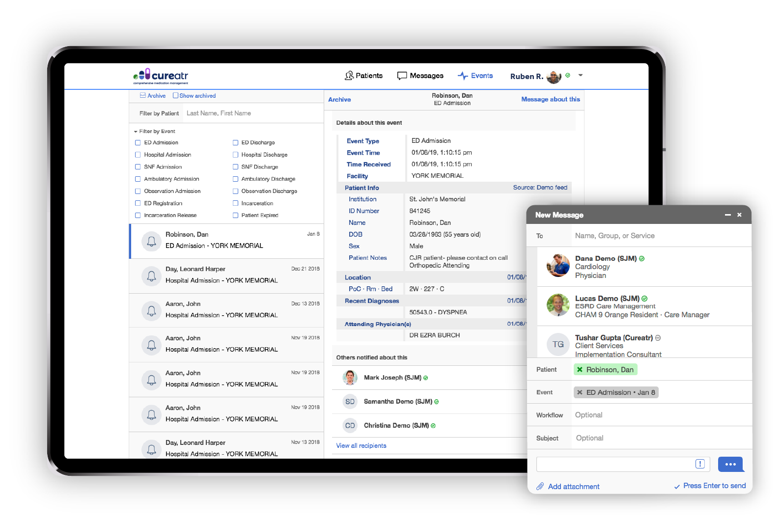 Care Transitions tablet view