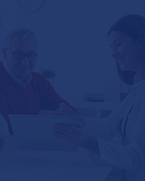 Senior couple on consultation with a doctor